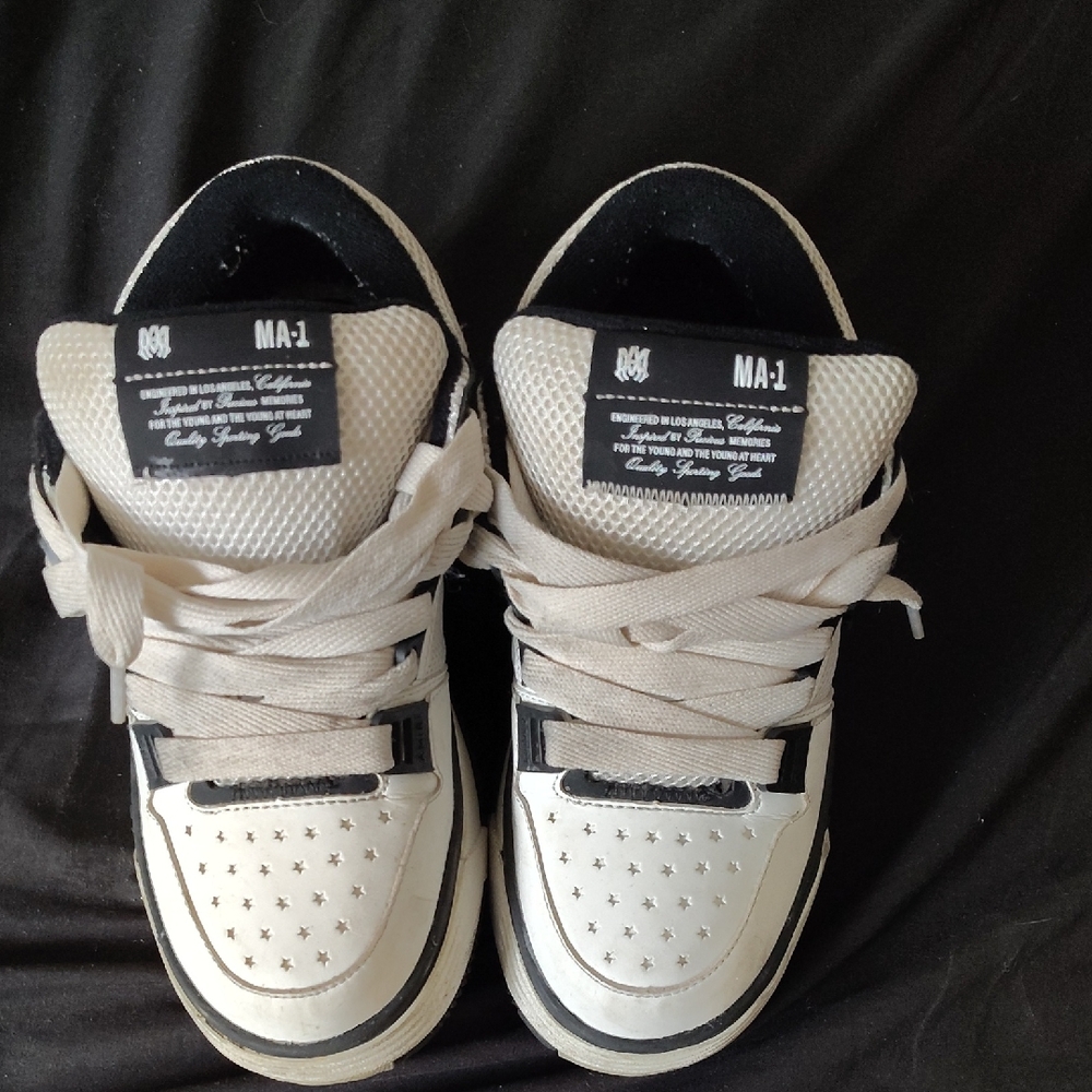 AMIRI White and Black Men's Sneakers